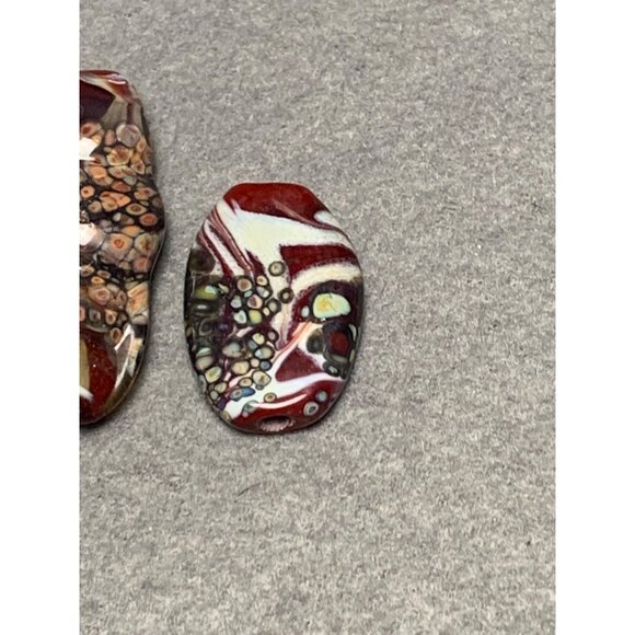 Handmade Glass Lampwork Focal Beads Set of 2 - Picture 2 of 7